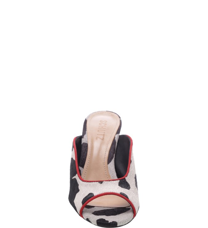 Open Mule Cow Nobuck Black Open Mule Cow Nobuck Black