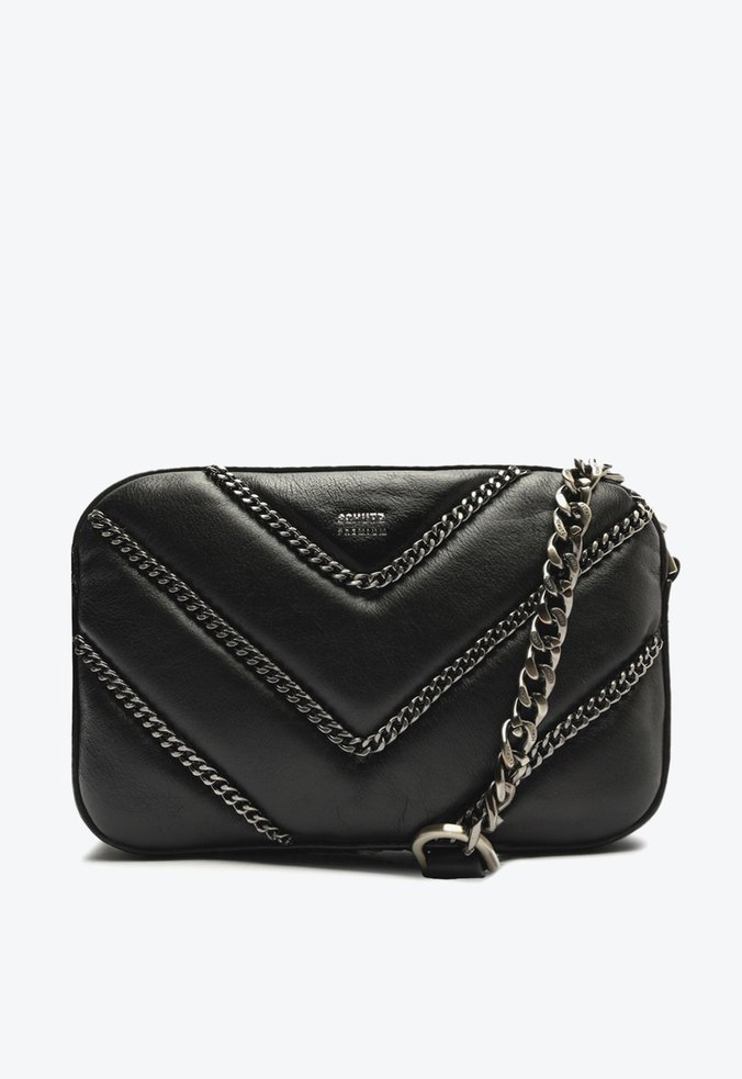Bolsa Tiracolo New 944 Special Chains Couro Preta | Schutz