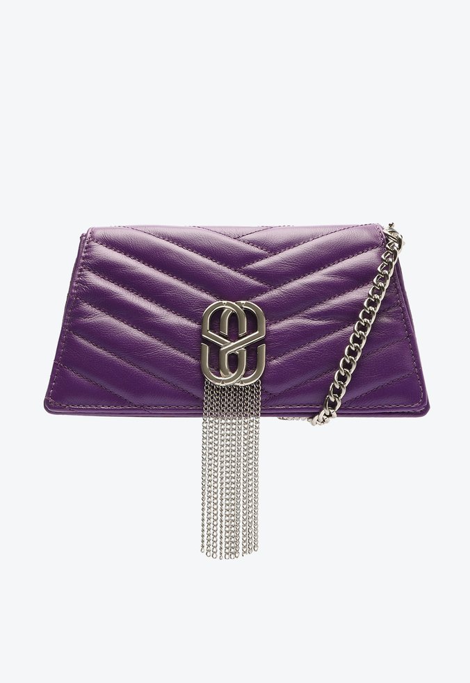 Bolsa Saucy Couro Roxa Bolsa Saucy Couro Roxa