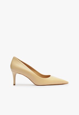 Scarpin Couro Bege