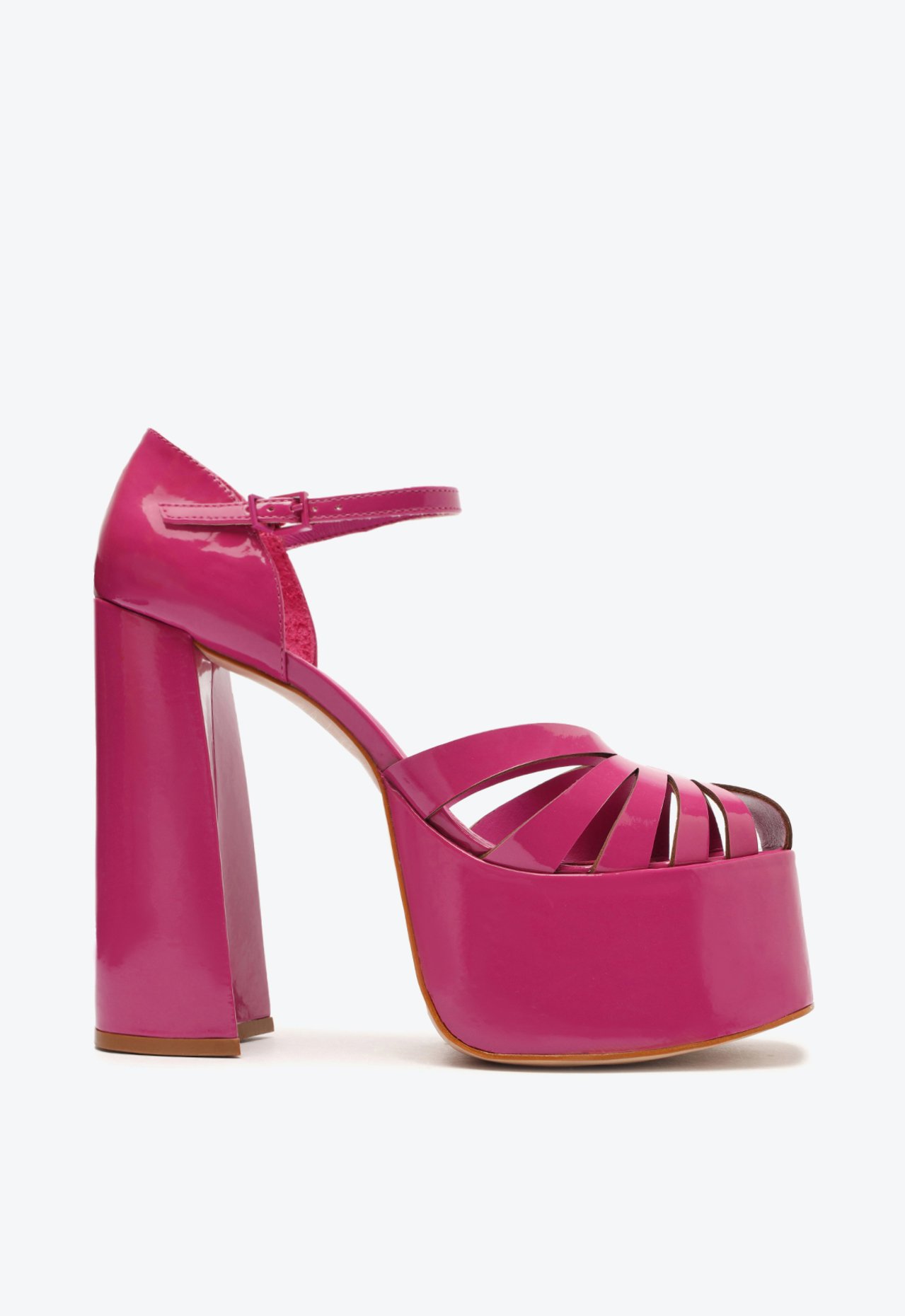 Sandália Ellye Plataforma Verniz Rosa | Schutz