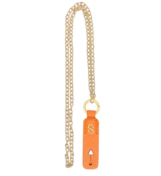 Leather Ring Live In Tangerine