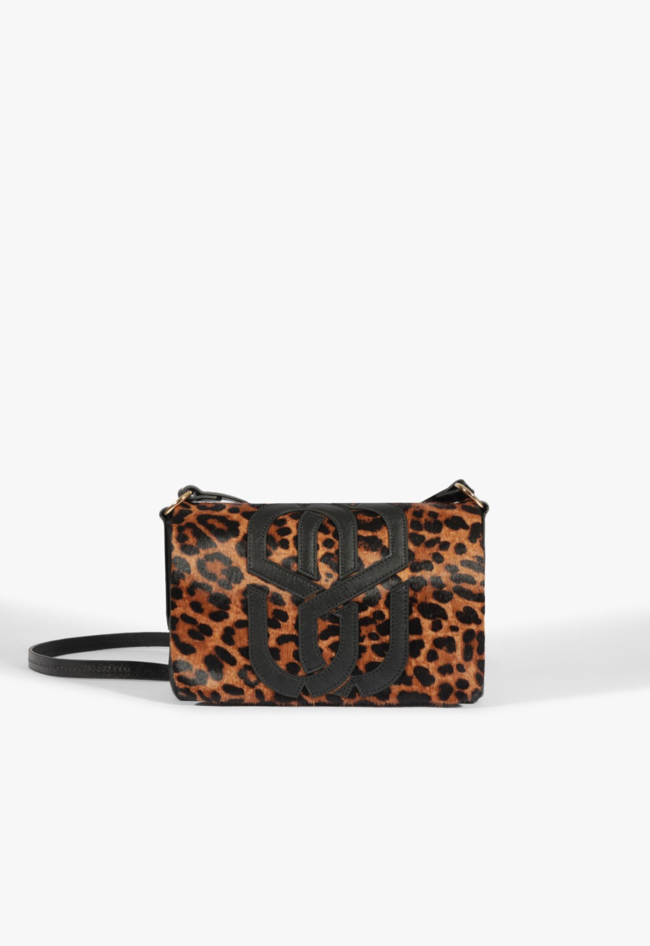 Bolsa Tiracolo Maddison Couro Animal Print Pequena | Schutz