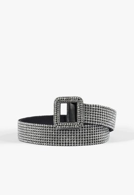 Cinto Strass Fino com Fivela