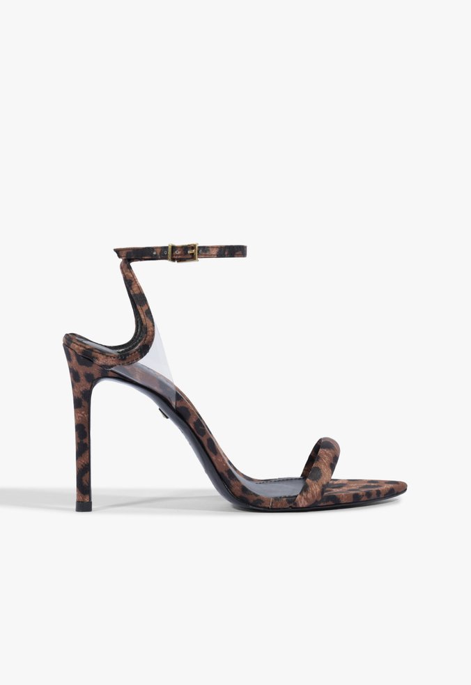 Sandália Skye Couro Animal Print