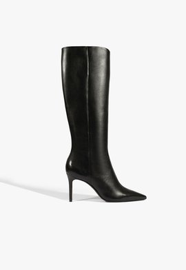 Bota Mikki Up Couro Preta