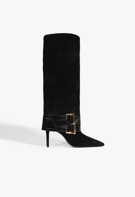 Bota Beatrix Camurça Preta