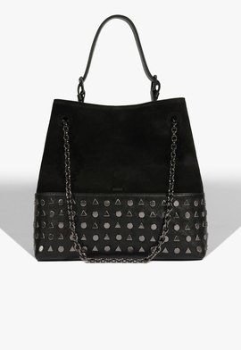 Bolsa Hobo Yana Couro Camurça Preta