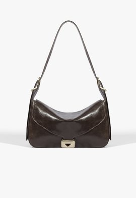 Bolsa Tiracolo Harlow Média Couro Marrom