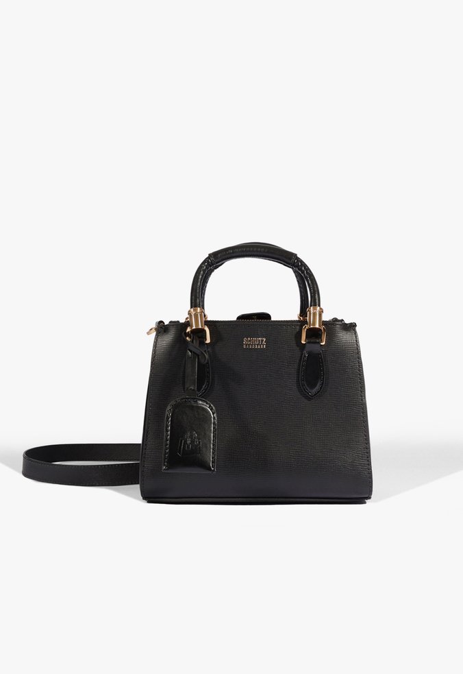 Bolsa Tote Pequena New Lorena Couro Preta