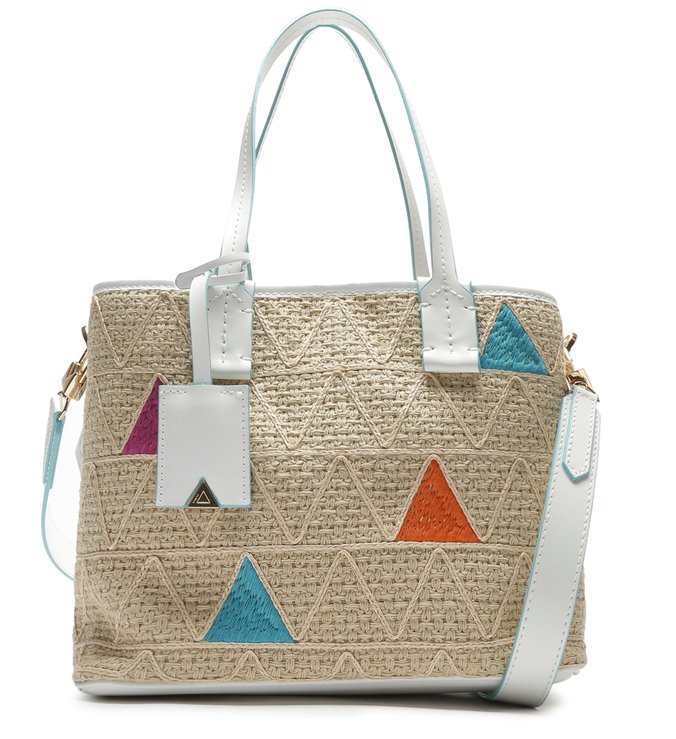 Mini Shopping Nina Triangle Summer Natural Mini Shopping Nina Triangle Summer Natural