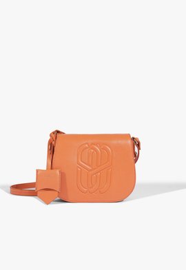 Bolsa Tiracolo Couro Laranja