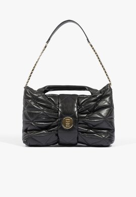 Bolsa Clutch Grande Lilly Couro Preto