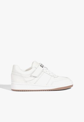 Tênis Logo Velcro Couro Branco