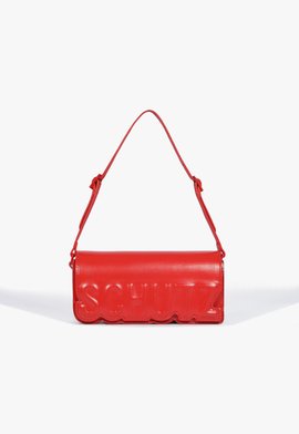 Bolsa Shoulder On Fire Couro Vermelha