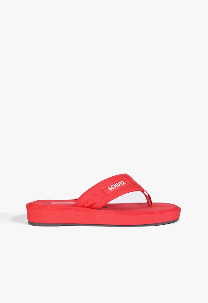Chinelo Zoe Nylon Vermelho