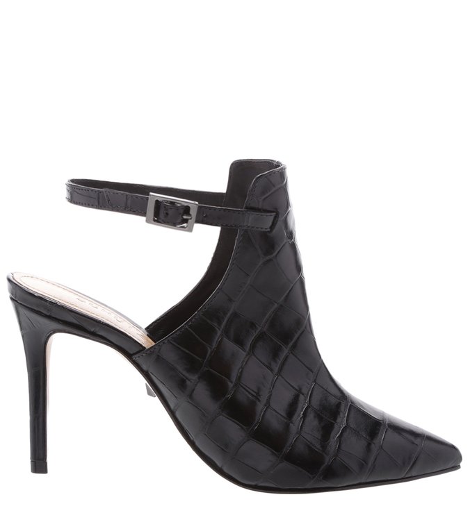Sapato Scarpin Croco Preto