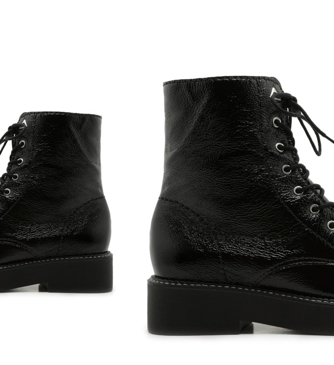 Bota Coturno Bold Verniz Preta Bota Coturno Bold Verniz Preta