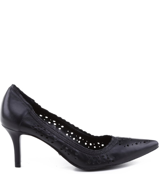 Scarpin Laser Cut Black