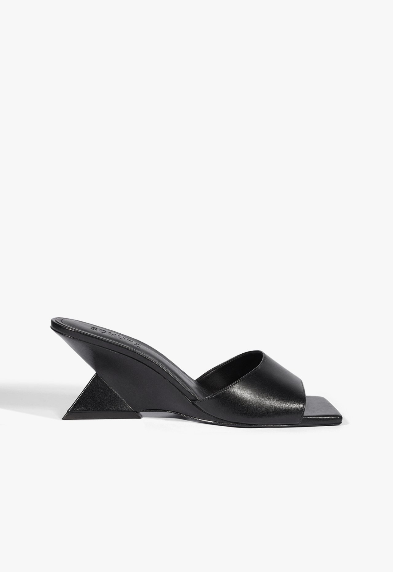 Mule Abbie Sculpt Couro Preto | Schutz
