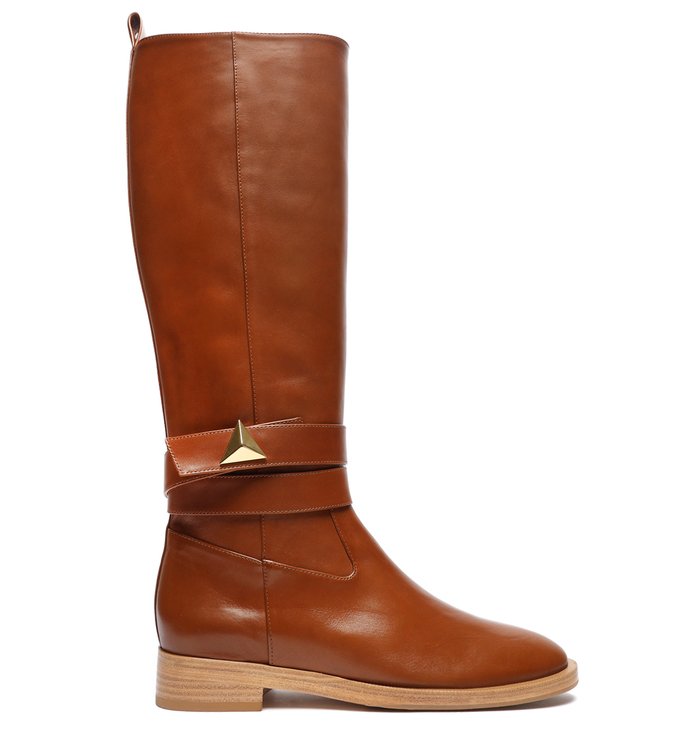 Bota Montaria Couro Marrom