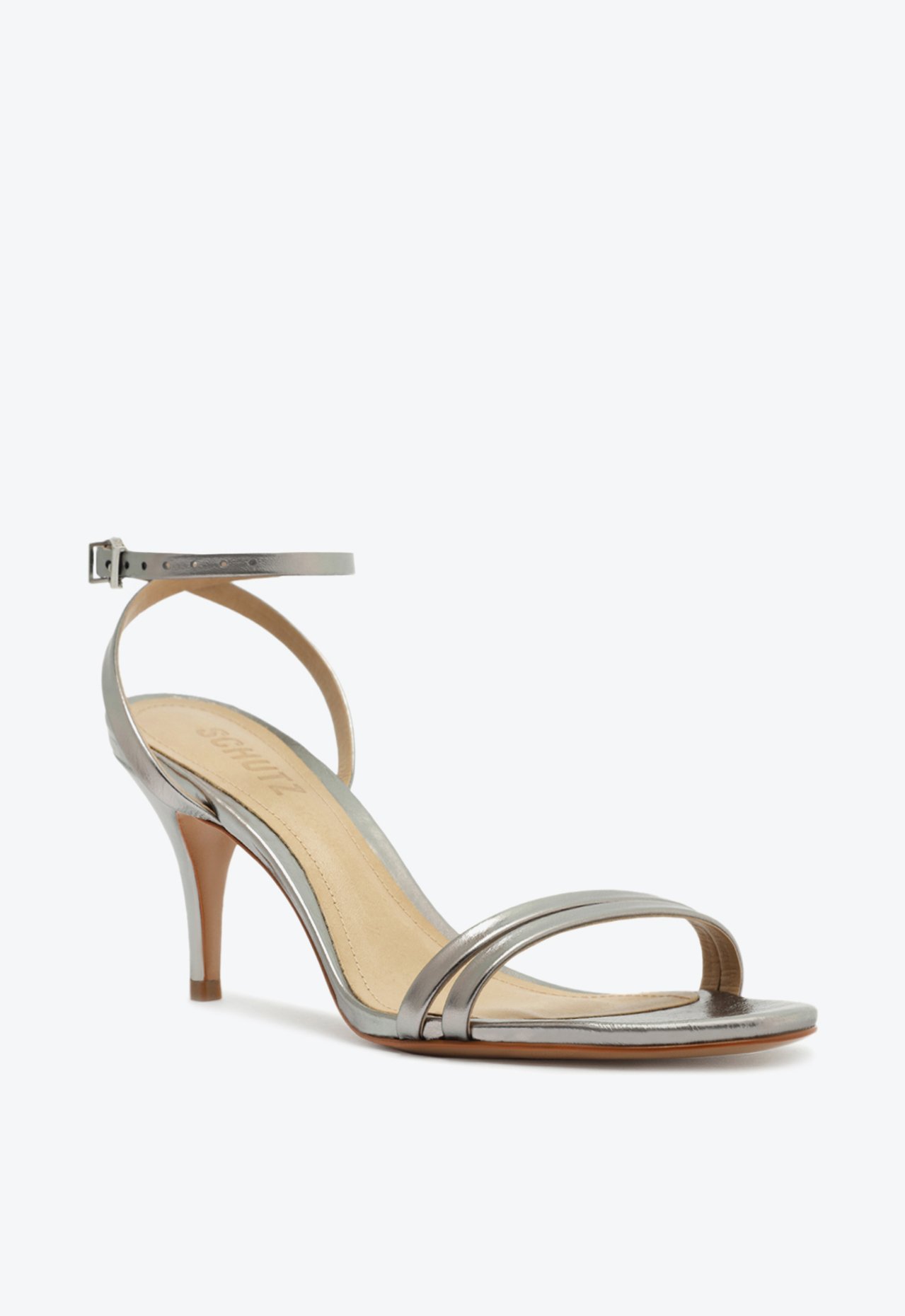 Sandália Altina Couro Prata | Schutz