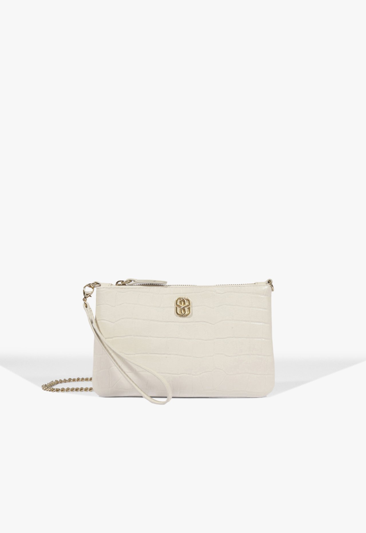 Bolsa Clutch Jennie Couro Branca | Schutz