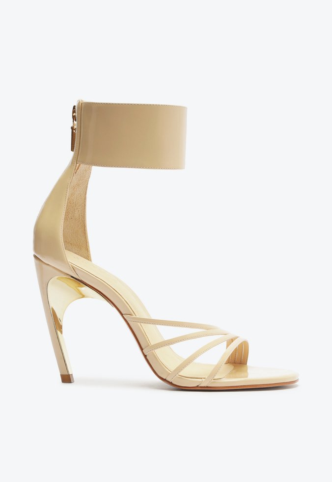 Sandália Curve Heels Bege