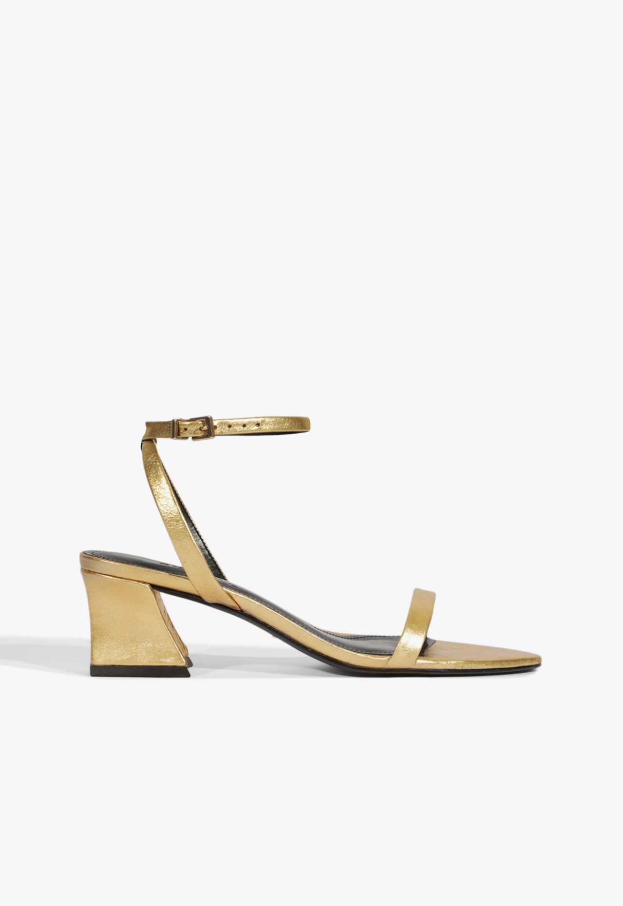 Sandália Couro Dourada | Schutz