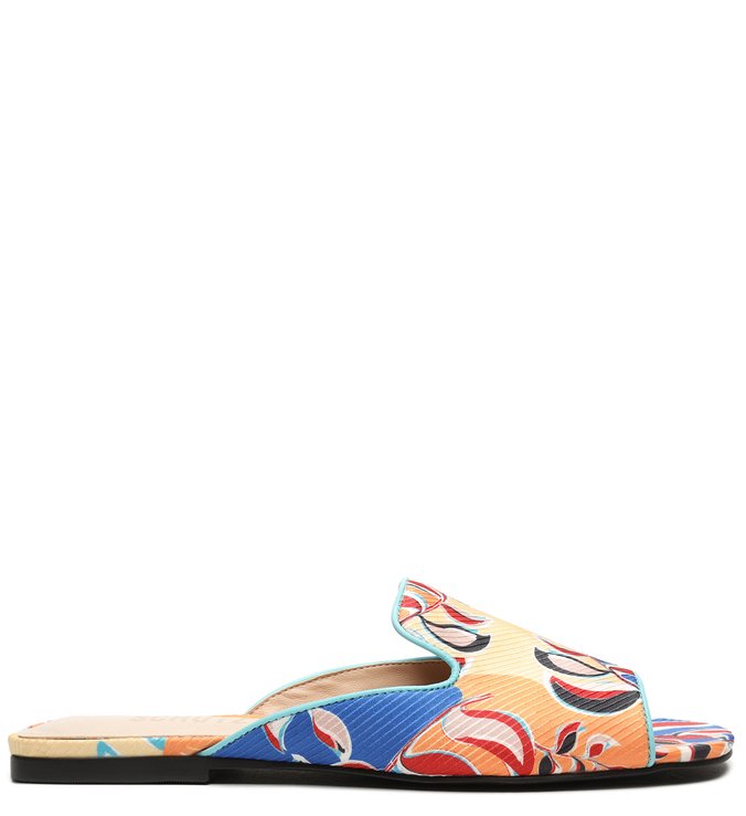 Flat Open Mule Freshfull Flowers