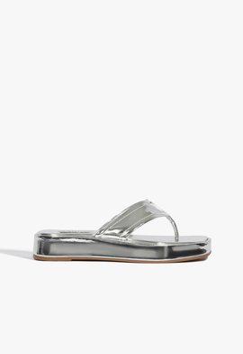 Chinelo Plataforma Silver