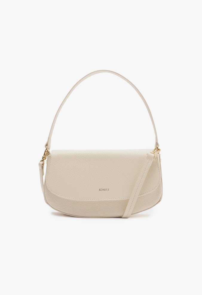 Bolsa Tiracolo Média Baguette Esther Couro Branca