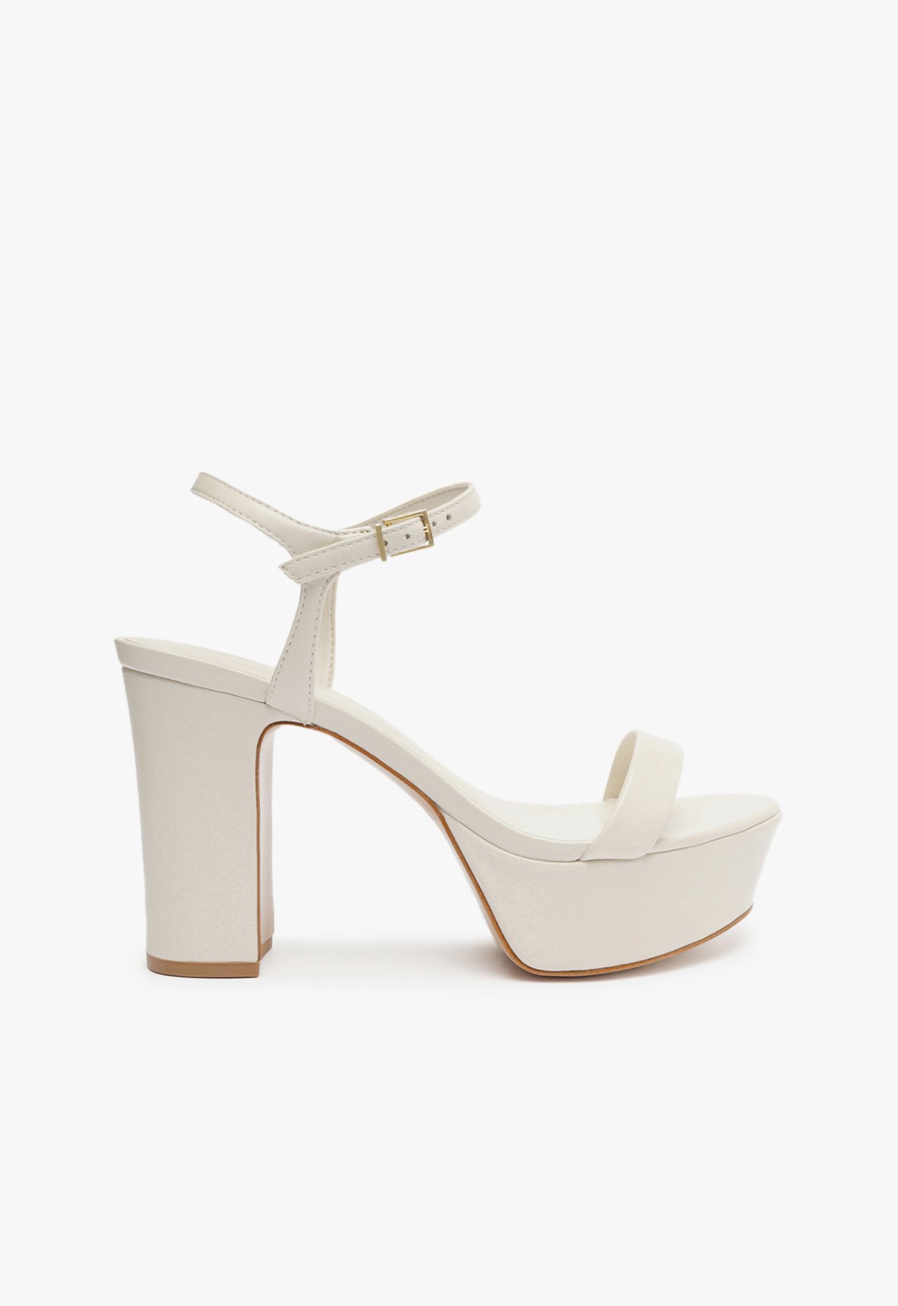 Sandália Plataforma Couro Branca | Schutz