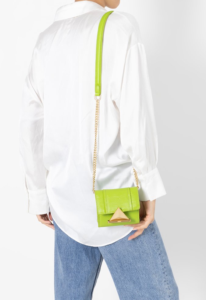 Bolsa Mini Tiracolo Bridget Couro Verde