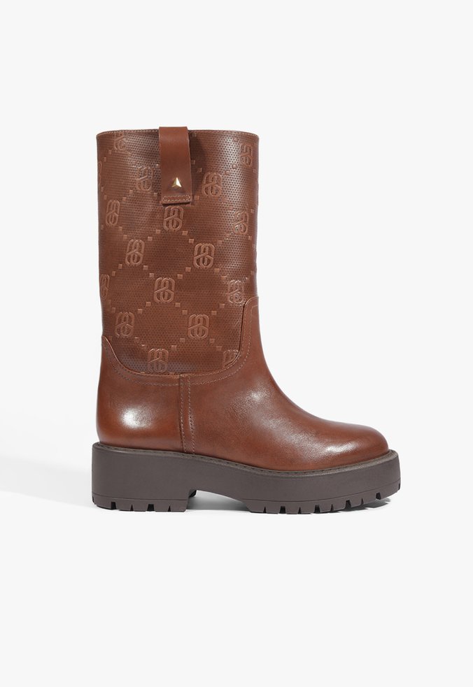 Bota Ivy Couro Marrom