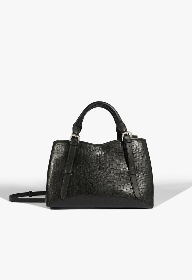 Bolsa Tiracolo Maeve Croco Preta