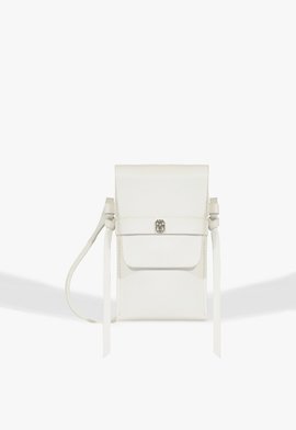 Porta Celular Natalia Couro Branco