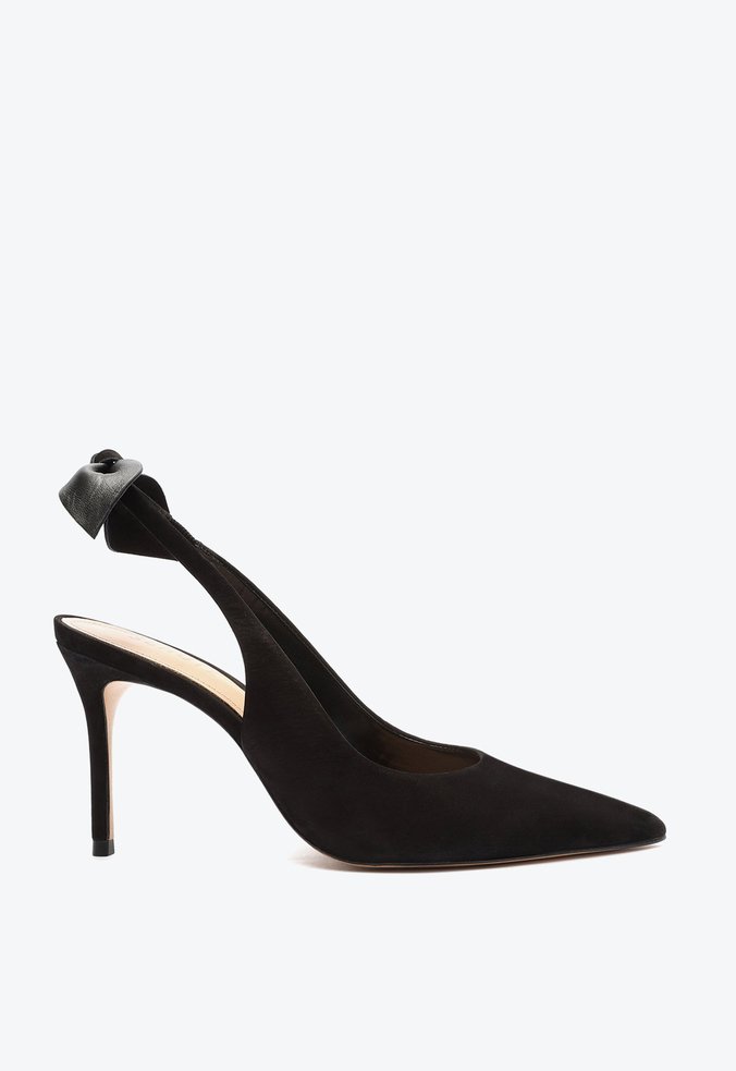 Sapato Scarpin Emily Camurça Preto