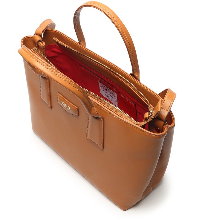 Bolsa Tote Média Dana Caramelo Bolsa Tote Média Dana Caramelo