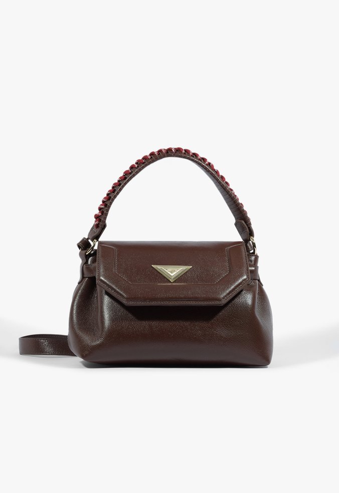 Bolsa Tiracolo Pequena London Couro Marrom
