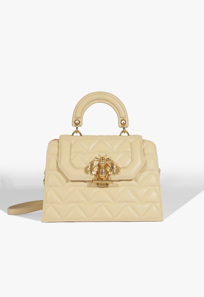 Bolsa Satchel Believe Couro Nude