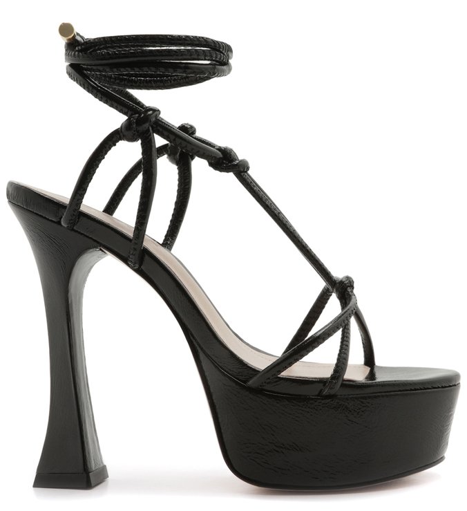 Sandália Meia Pata Bold Lace-Up Black Sandália Meia Pata Bold Lace-Up Black