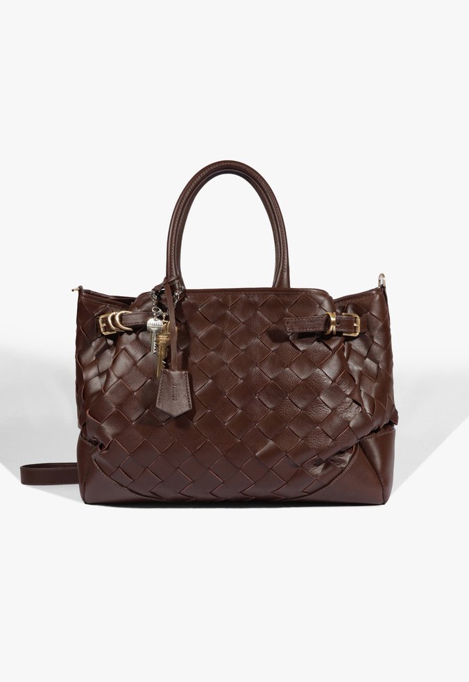 Bolsa Tote Grande Heaven Tresse Marrom