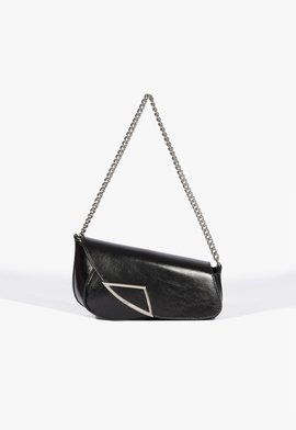 Bolsa Baguete Paloma Couro Preta
