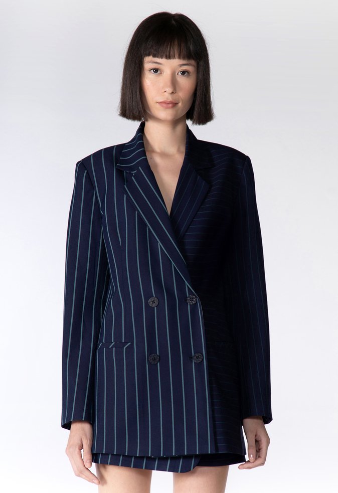 Blazer Branca Azul