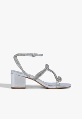Sandália Bloco Glam Prata