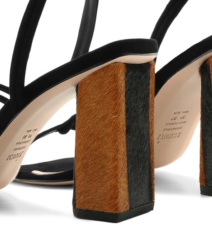 Sandália Strings Zebra Heel Black Sandália Strings Zebra Heel Black