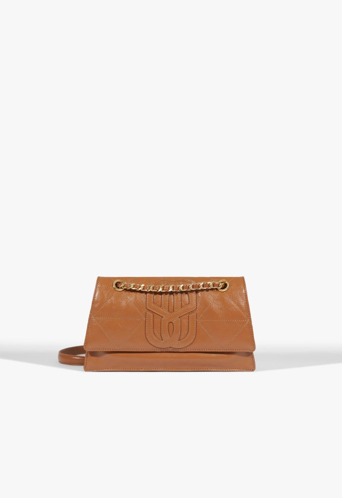 Bolsa Tiracolo Crossbody Maiorca Pequena Couro Marrom