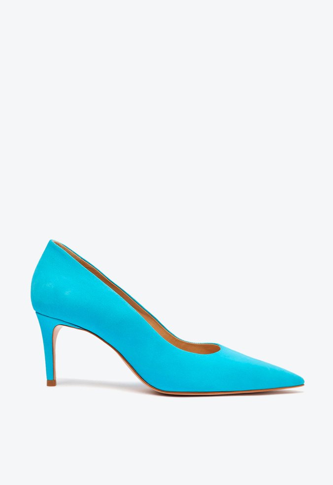 Scarpin outlet azul turquesa