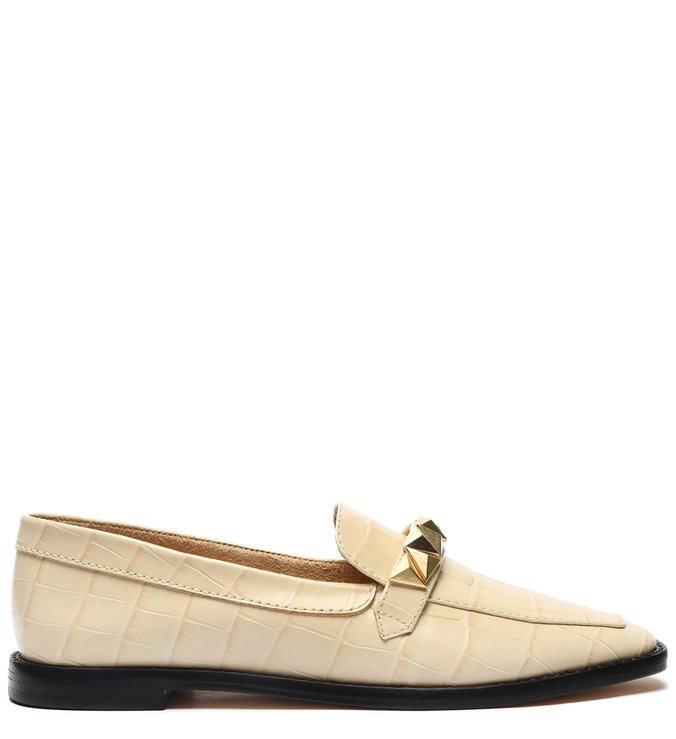 Mocassim Tacha Triangle Creme